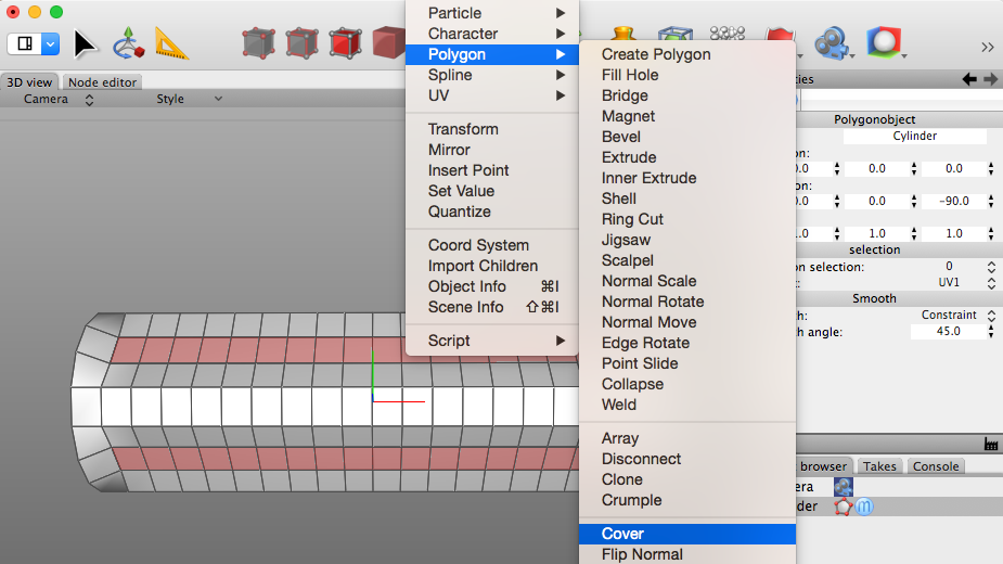 Modeling and Subdivision in Cheetah3D - A Screwdriver