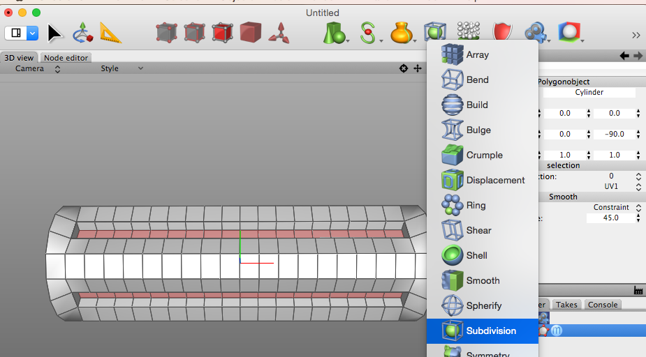 Modeling and Subdivision in Cheetah3D - A Screwdriver