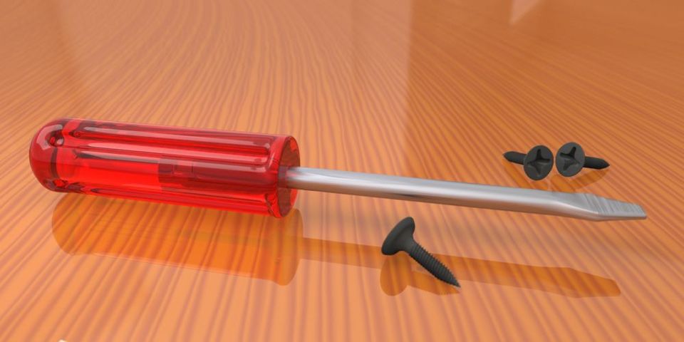 Modeling and Subdivision in Cheetah3D - A Screwdriver